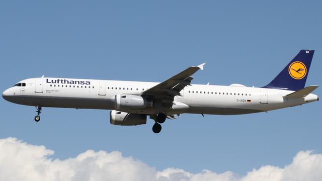 D-AISK:Airbus A321:Lufthansa